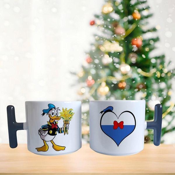 Romantik Donald Duck porselen fincan / kupa -mug - Image 1