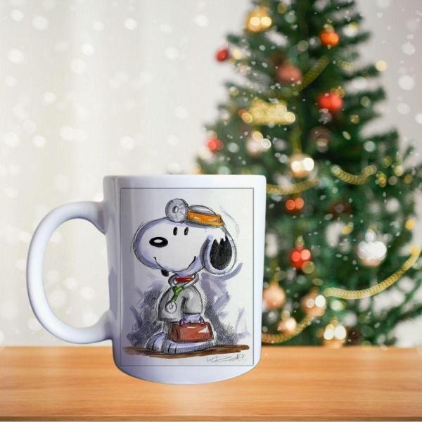 Doktor Snoopy - Sağlıkçı Hediyesi Porselen Kupa - Image 1