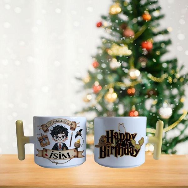 Harry Potter happy birthday  / Kişiye özel isim porselen fincan / kupa -mug - Image 1