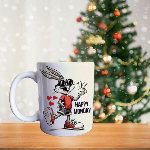 Sporcu Bugs Bunny Porselen Kupa - Image 1