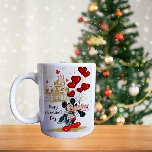 Mickey Ve Minnie Mouse Aşkı Porselen Kupa - Image 1