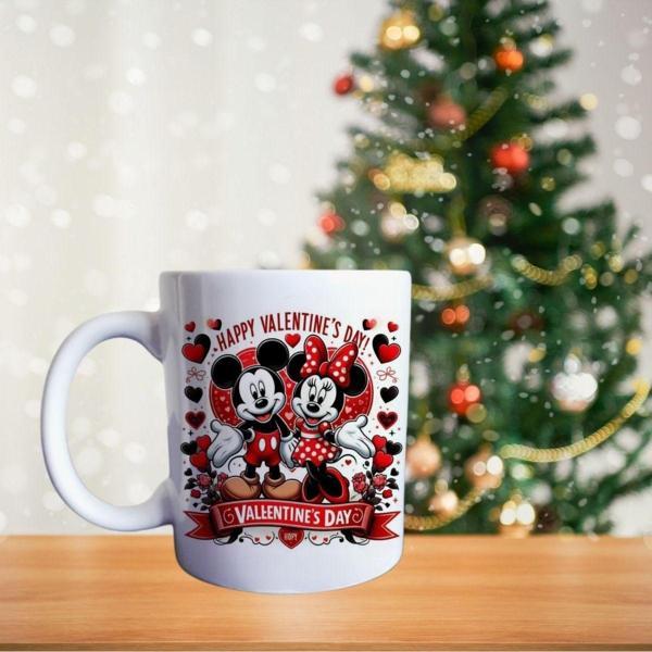 Mickey Ve Minnie Mouse Porselen Kupa - Image 1