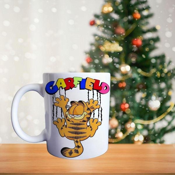 Garfield happy birthday porselen kupa - Image 1