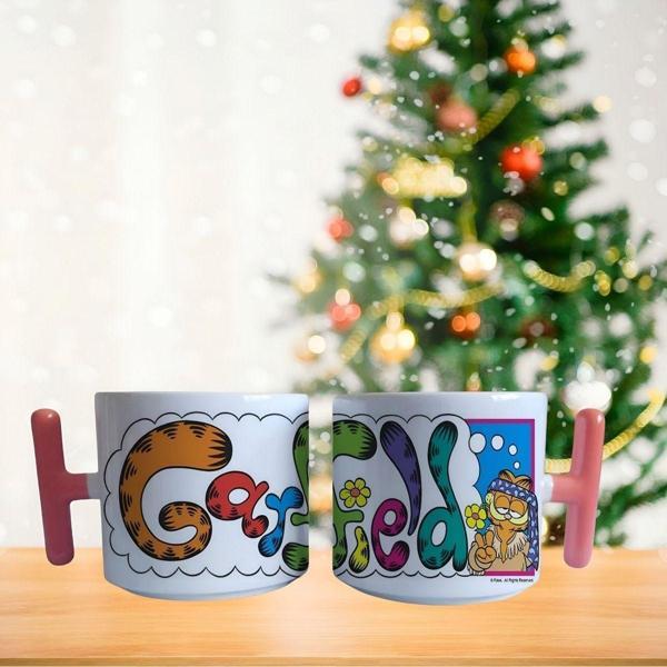Garfield hippi Porselen Fincan / Kupa -mug - Image 1