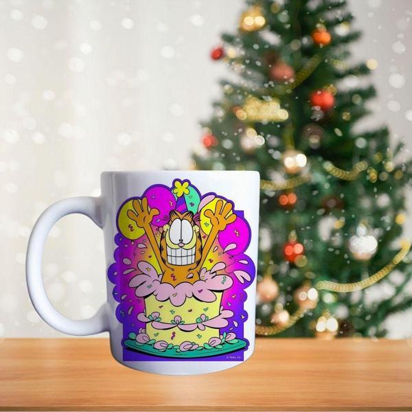 Garfield happy Birthday porselen kupa - Image 1