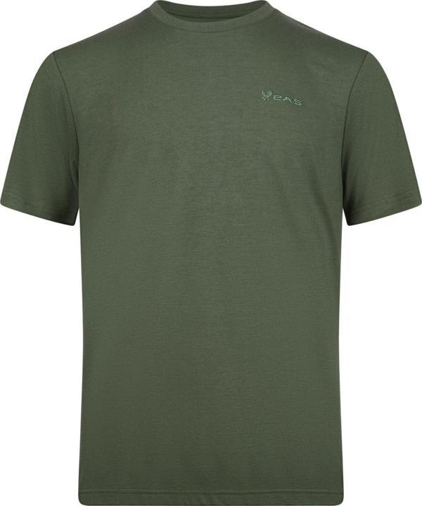 2AS Winson  Erkek Viloft Sıfır Yaka T-Shirt Haki - Image 1