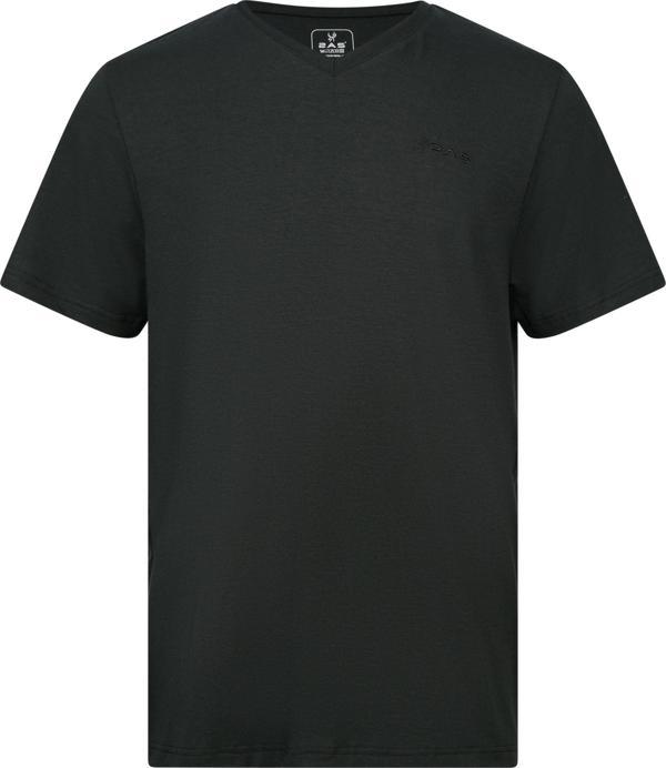 2AS Victor Erkek Viloft V Yaka T-Shirt Siyah - Image 1