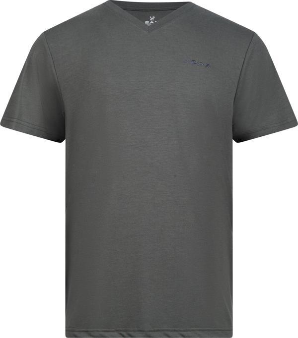 2AS Victor Erkek Viloft V Yaka T-Shirt Antrasit - Image 1