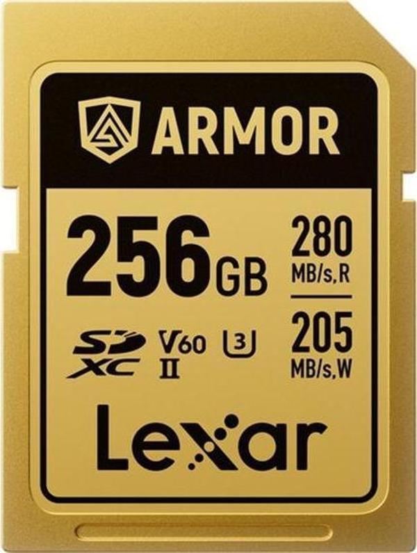 LEXAR 256GB ARMOR GOLD UHS-II SDXC Hafıza Kartı - Image 1