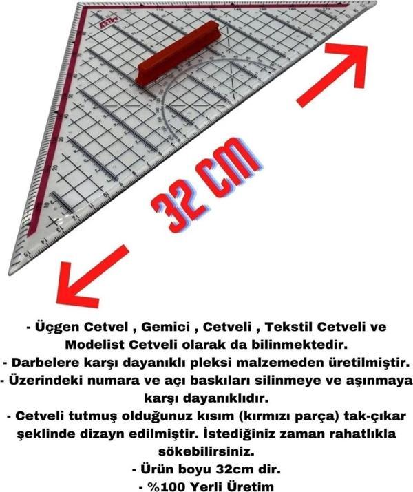 Geoderik Cetvel ve 3'lü Pistole Cetvel Seti - Image 1
