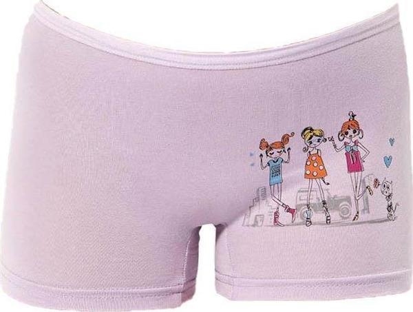 12 Adet Kota Kız Çocuk Baskılı Boxer Karışık Renk 3409 - Image 1