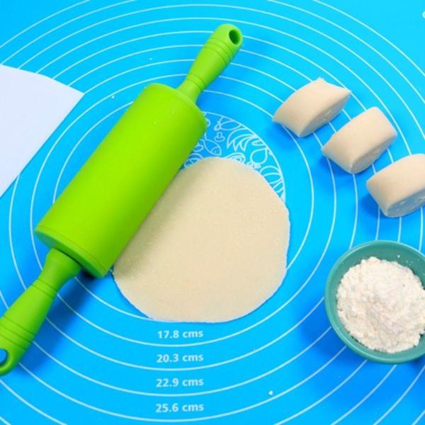 40*50 cm Silikon Ölçekli Kullanımı Kolay Hamur Açma Matı Ekmek Mantı Makarna Hamuru Yoğurma Matı  GO50601180230 - Image 1
