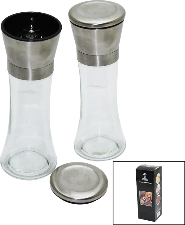 CAM HAZNELİ - METAL KAPAKLI BÜYÜK TUZ - BAHARAT ÖĞÜTÜCÜ  GO50603784180 - Image 1