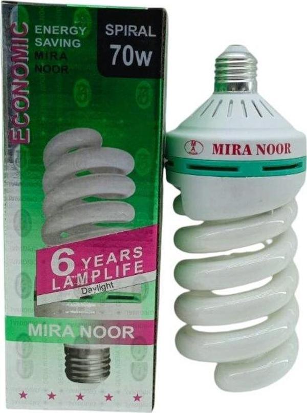 70W   E27   KIVRIK  EKONOMİK TASARRUFLU AMPUL 6500K - 0.26A - 8000h  GO5060Gok101233 - Image 1