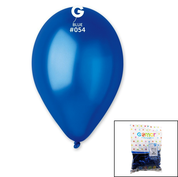 GM-110-36-54 METALİK - MAVİ BALON 11'' - 28CM - 100 PARÇA  GO50604881480 - Image 1