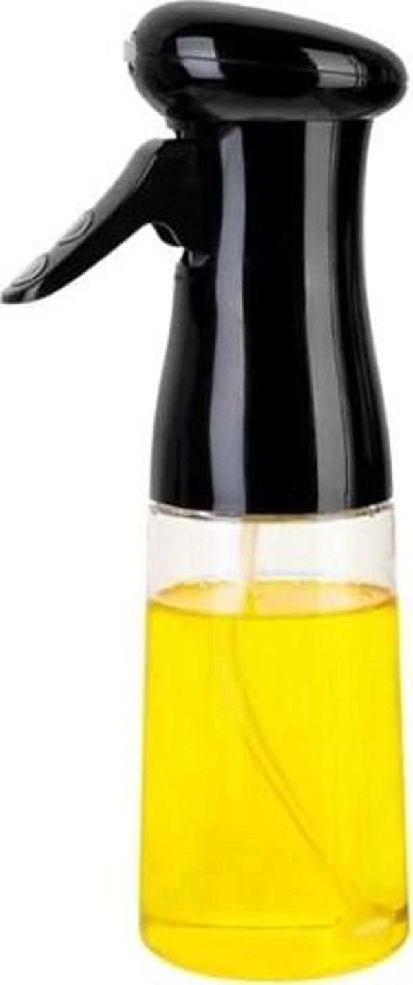 Çok Amaçlı Cam Şişe Püskürtmeli Dağıtıcı Yağdanlık Limonluk Sirke Sosluk Spreyi Siyah  GO50607744830 - Image 1