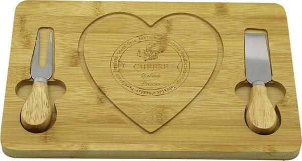 KALPLİ BIÇAK SAĞ-SOLAHŞAP BAMBU KAHVALTI PEYNİR SUNUM PANO2 BIÇAK=AHŞAP SAP19X29CM-1.5CM  GO5060Gok223093 - Image 1