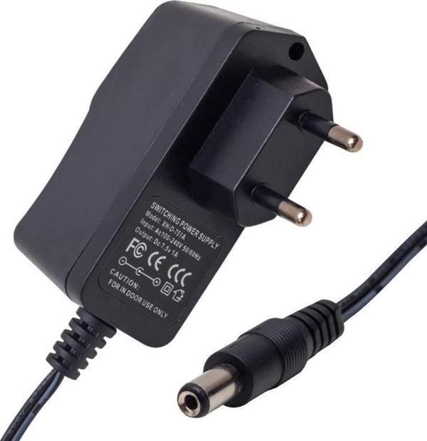 7.5 VOLT - 1 AMPER 5.5*2.5 UÇLU PRİZ TİPİ ADAPTÖR  GO506089MT-8116 - Image 1