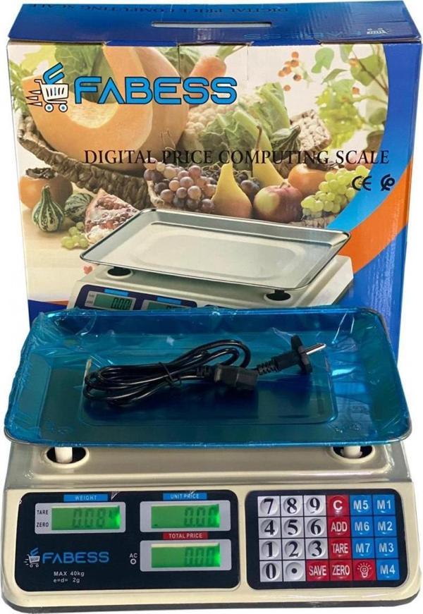 Dijital Göstergeli Elektronik Bakkal Kasap Manav Terazisi 40 Kg  GO50605582570 - Image 1