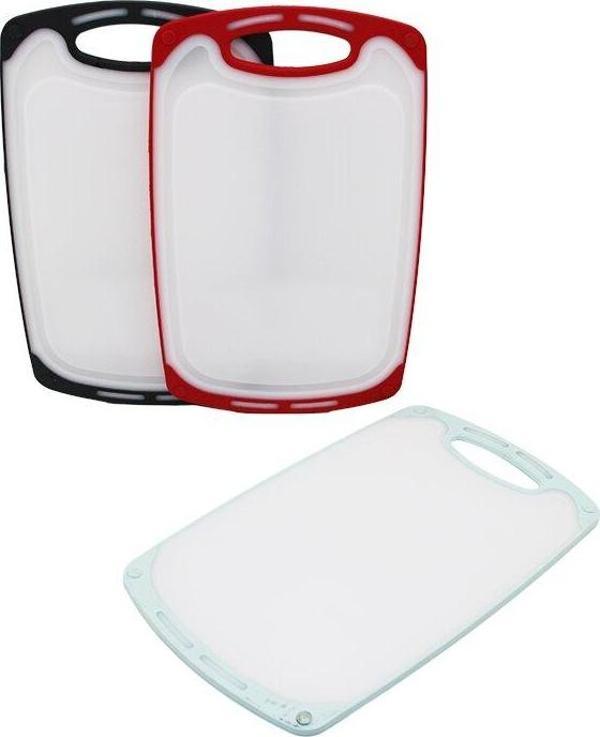 31X20CM  KÜÇÜK  PLASTİK  KESİM PANOSU  KAYMAZ SİLİKON KENARLIK - 10MM KALINLIK  GO5060Gok222828 - Image 1