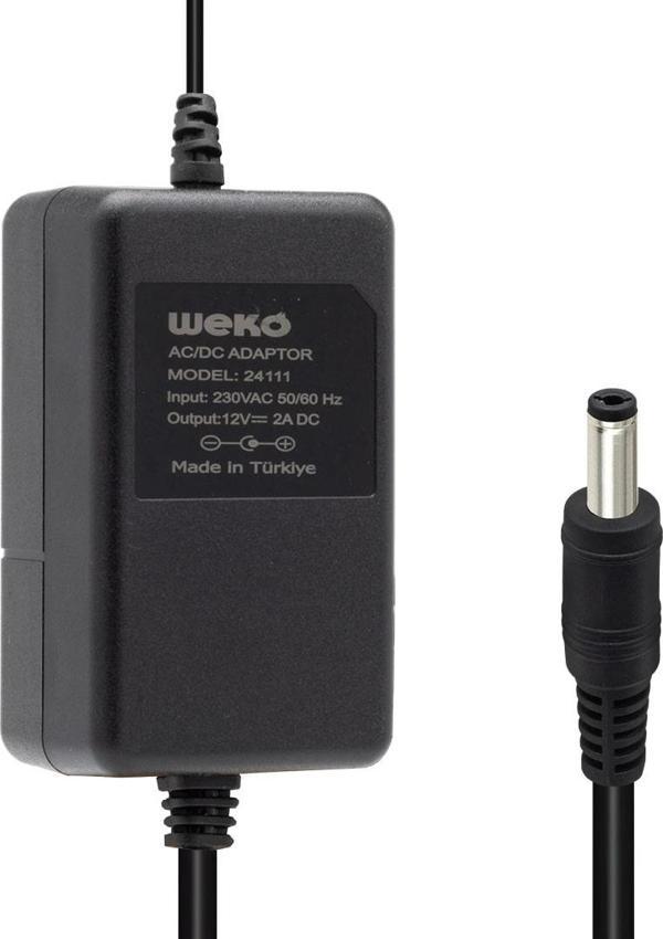 12 VOLT - 2 AMPER 5.5*2.1 UÇLU YERLİ ÜRETİM PLASTİK KASA MASAÜSTÜ ADAPTÖR  GO50603325620 - Image 1