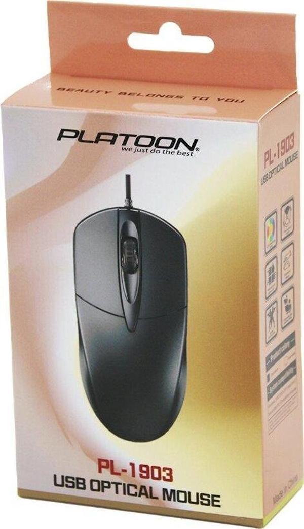 USB KABLOLU  OPTICAL MOUSE  KUTULU AMBALAJ  PL-1903  GO5060Gok111595 - Image 1