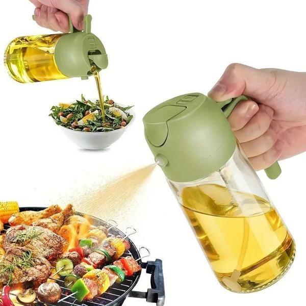 2si 1arada Yağ Dökücü ve Spreyli Yağdanlık Cam Yağ Püskürtücü  GO5060898684003012592 - Image 1