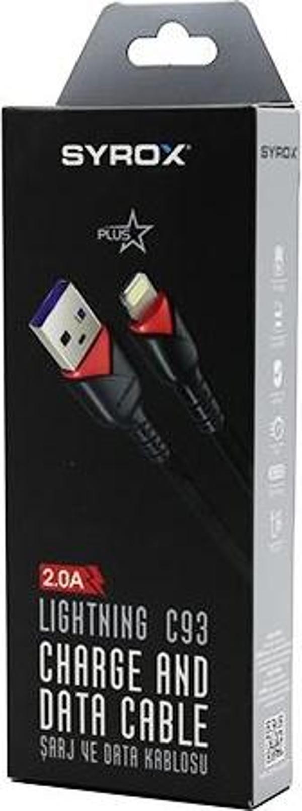 İPHONE USB ÖRGÜLÜ LIGHTNING 2.0A ŞARJ - DATA KABLOSU C93  GO50606847100 - Image 1
