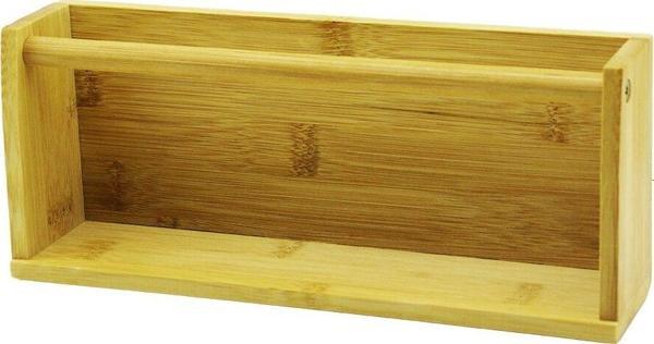 AHŞAP BAMBU  DUVAR RAFI   MIKNATISLI MONTAJ   10.2 X 25CM - Y: 5--6CM  GO5060Gok120610 - Image 1