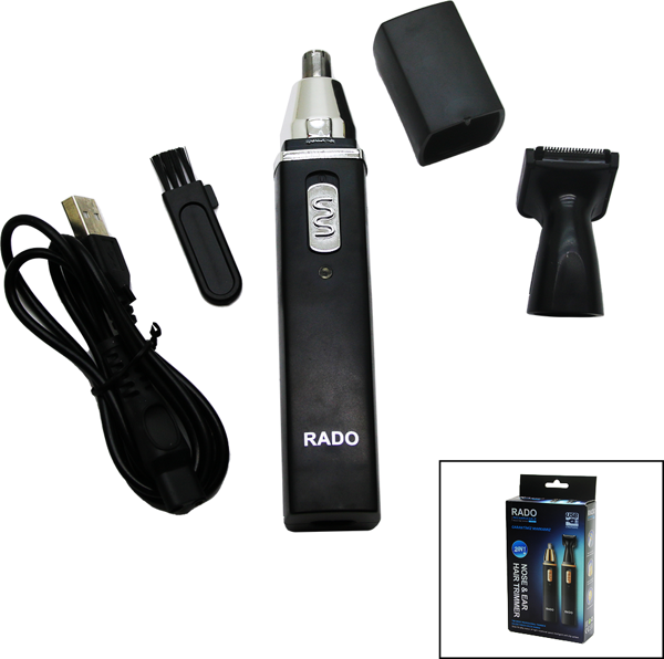 2IN1 BURUN - KULAK KIL ALMA - ENSE ÇİZİM USB SARJLI TRAŞ MAKİNESİ RD-3138  GO50608955820 - Image 1