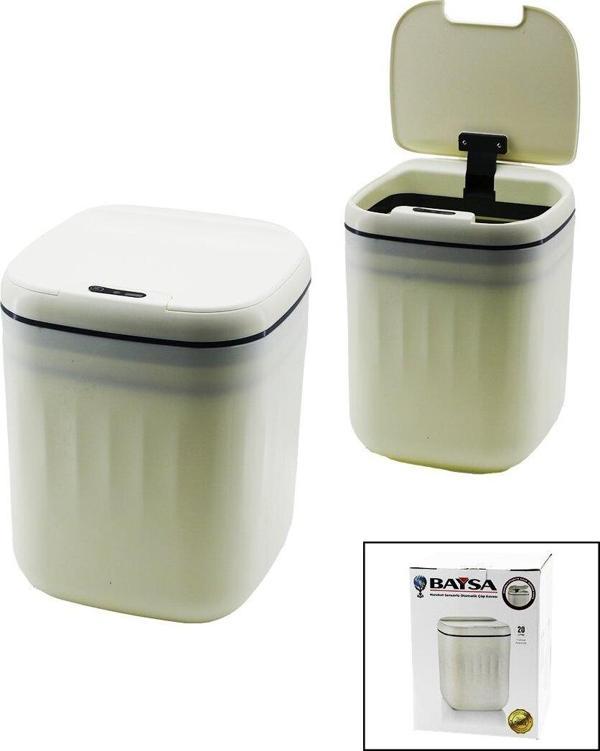 HAREKET SENSÖRLÜ=OTOMATİK AÇ-KAPA KAPAK - PİLLİ PLASTİK ÇÖP KOVASI 20LT  GO5060Gok210803 - Image 1