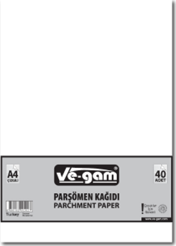 A4 40 PARÇA  ÇİZGİSİZ PARŞÖMEN KAĞIDI  GO50609169700 - Image 1