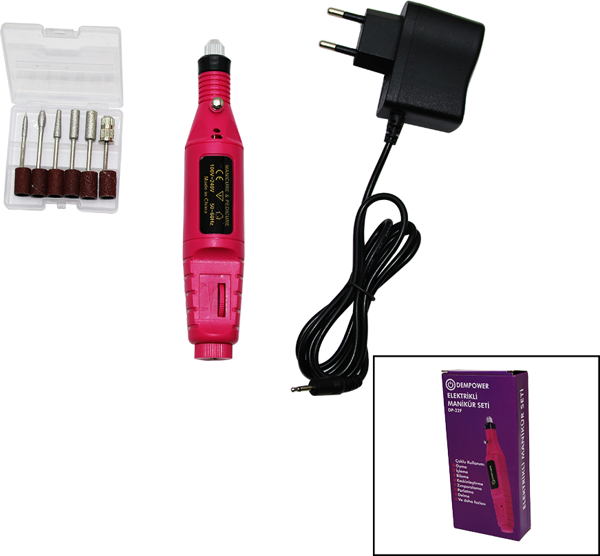 7 UÇLU ELEKTRİKLİ MANİKÜR PEDİKÜR SETİ 2000-300RPM HIZ  GO50608264350 - Image 1