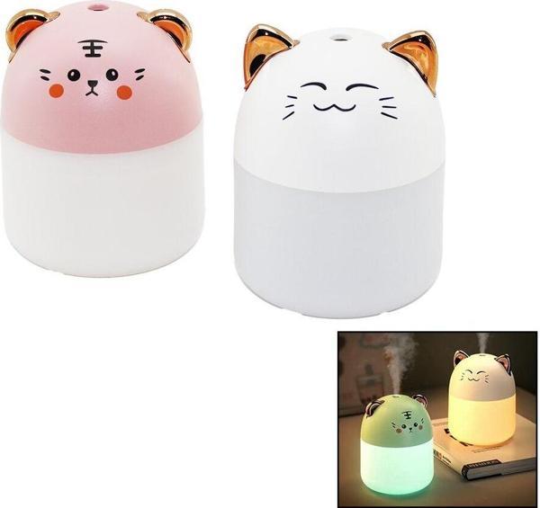 HAVA NEMLENDİRİCİ- BUHAR MAKİNE- KOKU GİDERİCİ USB ŞARJLI- IŞIKLI250ML  GO5060Gok111701 - Image 1