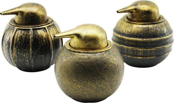 PENGUEN GÖRÜNÜM - ESKİTME DESEN SERAMİK TOMBULSIVI SABUNLUK  GO5060Gok210789 - Image 1