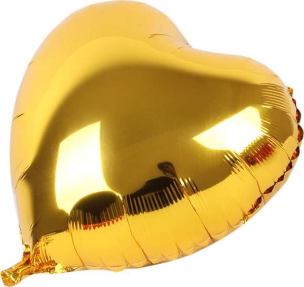 Kalp Balon Folyo Sarı 45 cm 18 inç  GO50609272010 - Image 1