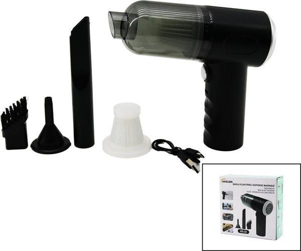 USB ŞARJLI 2İN1 ÇEKME - ÜFLEME OTO - ARAÇ - EV MİNİ - TAŞINABİLİR EL TİPİ SÜPÜRGE  GO5060Gok111420 - Image 1