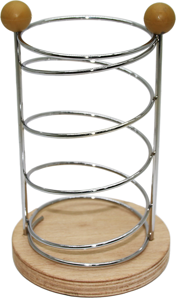 ARMONİ METAL KAŞIKLIK - AHŞAP TABAN - TEZGAH ÜSTÜ  GO50602131490 - Image 1
