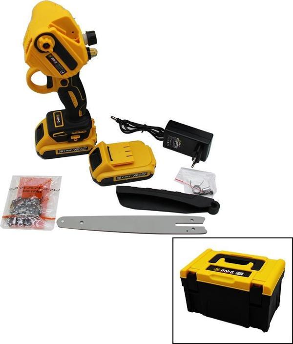 BUDAMA - DAL KESME MAKİNESİ 36V 2.0AH YAĞLI POMPALI - ZİNCİRLİ SARI SİYAH ÇANTALI  GO50608223290 - Image 1