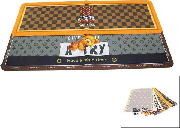 DİKDÖRTGEN RENKLİ DESENLİ - RESİMLİ SU EMİCİ - SİHİRLİ BANYO PASPASI ELASTİK 116 X 37.5CM  GO5060Gok210894 - Image 1