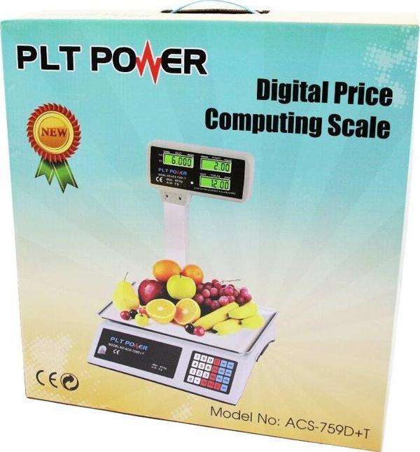 40KG KAFALI DİJİTAL TERAZİ ACS-759D+T  GO5060Gok111328 - Image 1