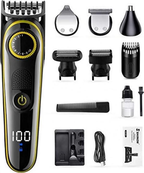 5in1 Fonksiyonlu Turbo Motorlu Saç Sakal Kesme Tıraş Makinesi Burun Kulak Ense Favori Tüm Vücut  GO50601904740 - Image 1