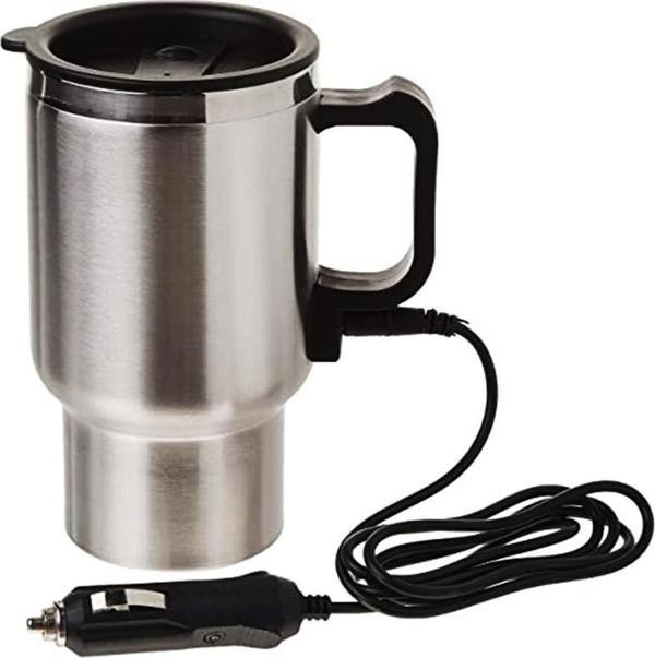 ARAÇ - OTO- 12V ÇELİK BARDAK KETTLE SU ISITICISI ÇAKMAKLIK FİŞLİ  GO50605823520 - Image 1