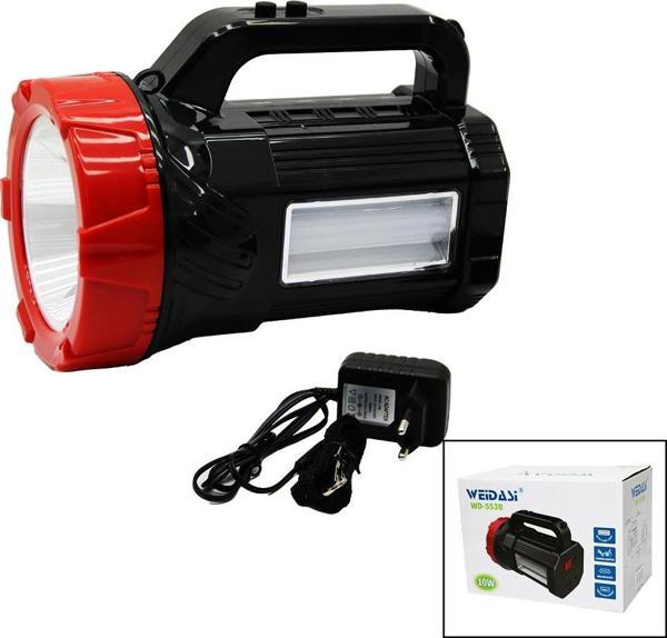 2İN1 = 1LED - 16SMD EL FENERİ - PROJEKTÖR FİŞ ŞARJLI TELEFON - AMPUL ÇIKIŞLI POWERBANK  GO50603387150 - Image 1