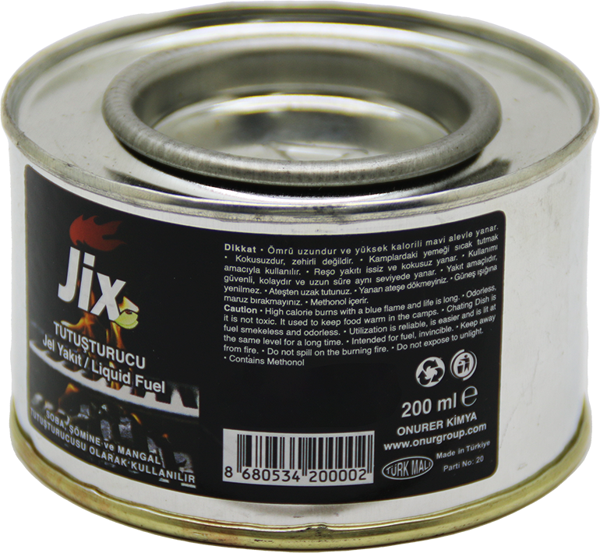 JİX TUTUŞTURUCU 200ML TENEKE JEL YAKIT  GO50604961500 - Image 1
