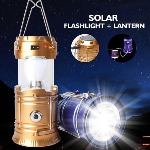 Kamp Feneri Güneş Enerjili Şarjlı Led Lamba  GO50606016320 - Image 1