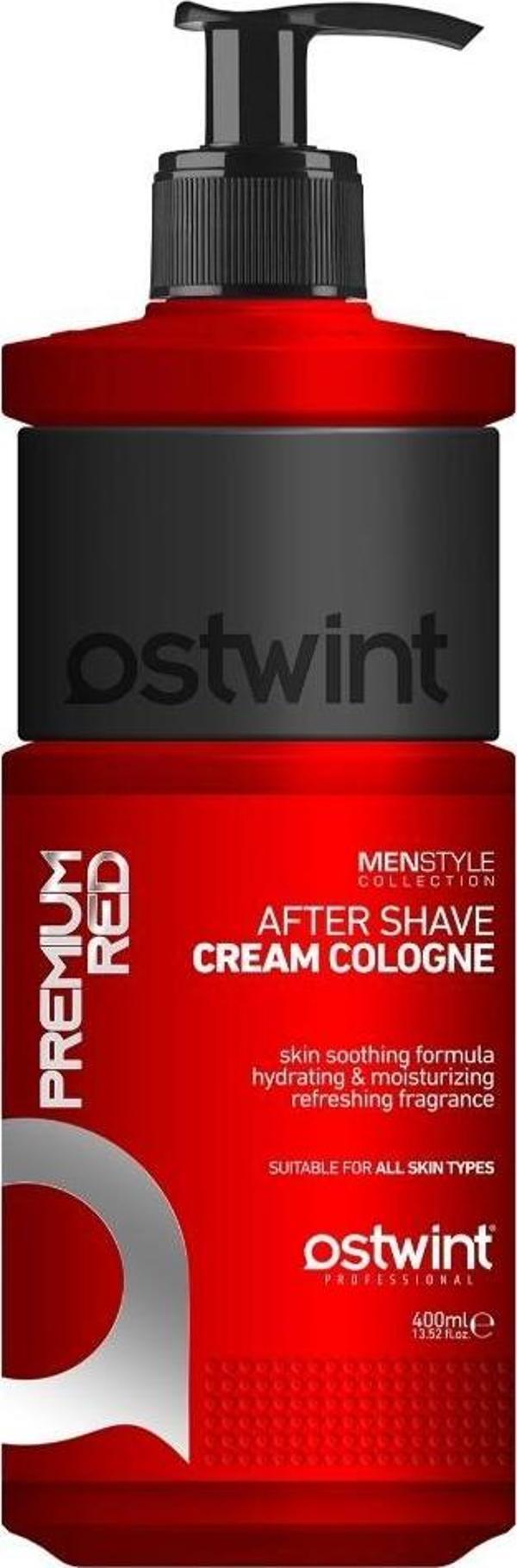 Ostwint Tıraş Sonrası Krem Kolonya Balsam Premium Red 400 Ml - Image 1