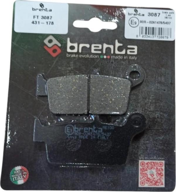 Honda Cr R, R Expert 85cc 2003-12 Arka Fren Balatası Brenta Organik - Image 1