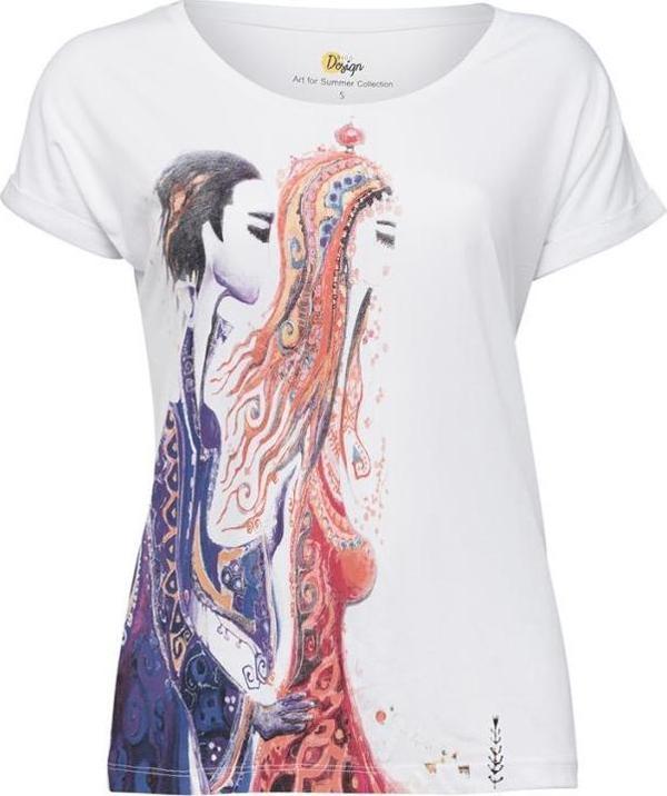 Biggdesign Aşk Kadın T-Shirt Beyaz - S - Image 1