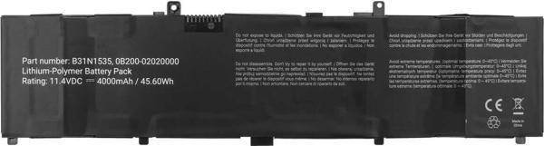 İnfostar Asus ZenBook UX410UQ  Batarya ile Uyumlu Pil B31N1535 - Image 1